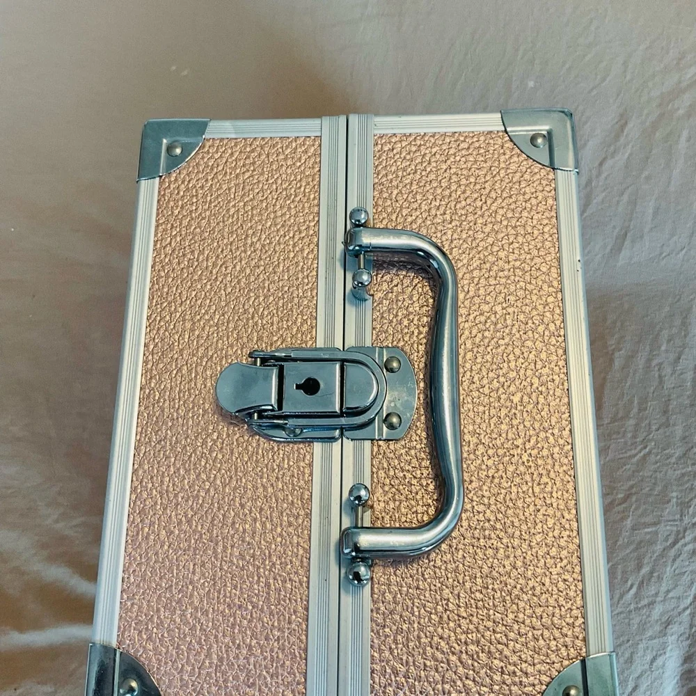 Caboodles Gold and Silver Makeup Organizer with Sturdy Design
